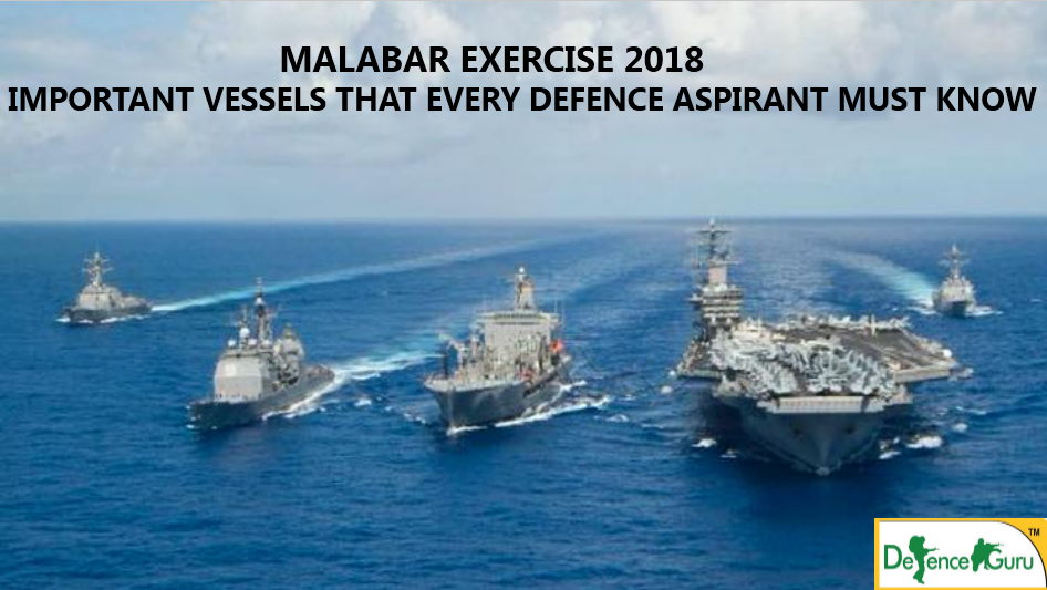 Malabar Exercise 2018-Important Naval Vessels that you must know